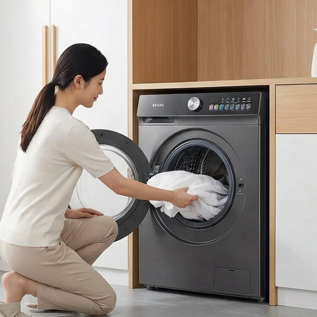 Energy-Efficient 10kg Premium Smart Washing Machine for Home Use