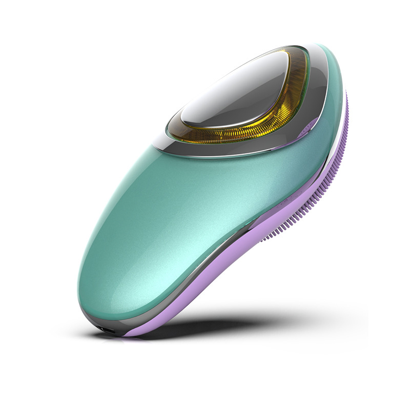 Custom Logo Waterproof LED Light Pore Cleaner Silicone Electric Facial Massager Cleanser