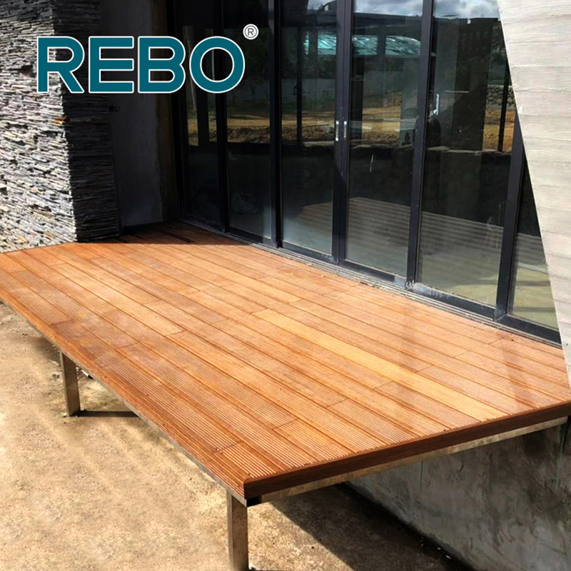 Fireproof Eco-Friendly Bamboo Outdoor Decking Flooring Board