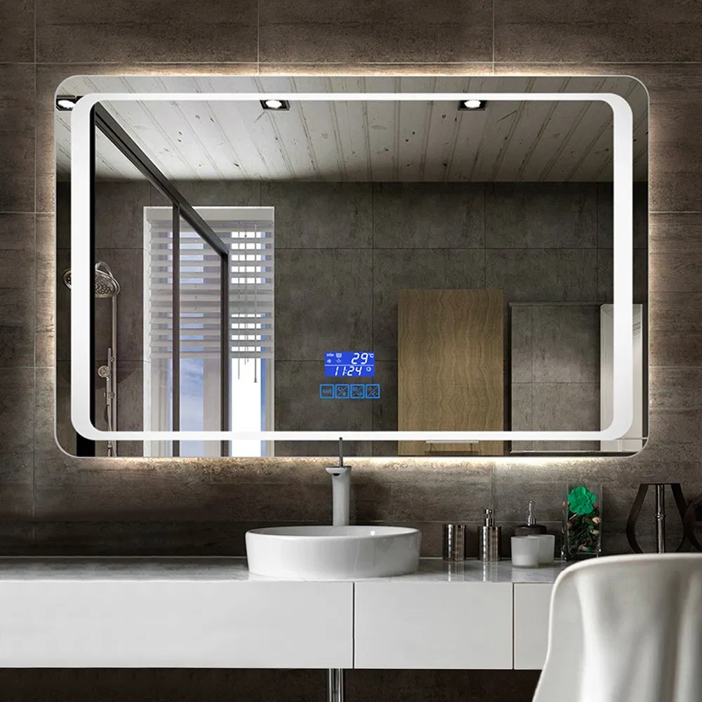 Bathroom Wall Mounted Anti Fog Touch Screen Smart LED Mirror