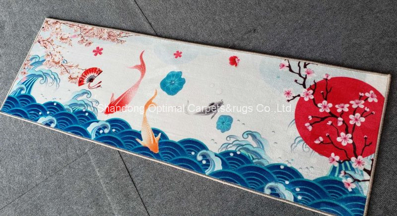 50cmx150cm Kitchen Printing Mat/Rugs with Anti-Slip Backing