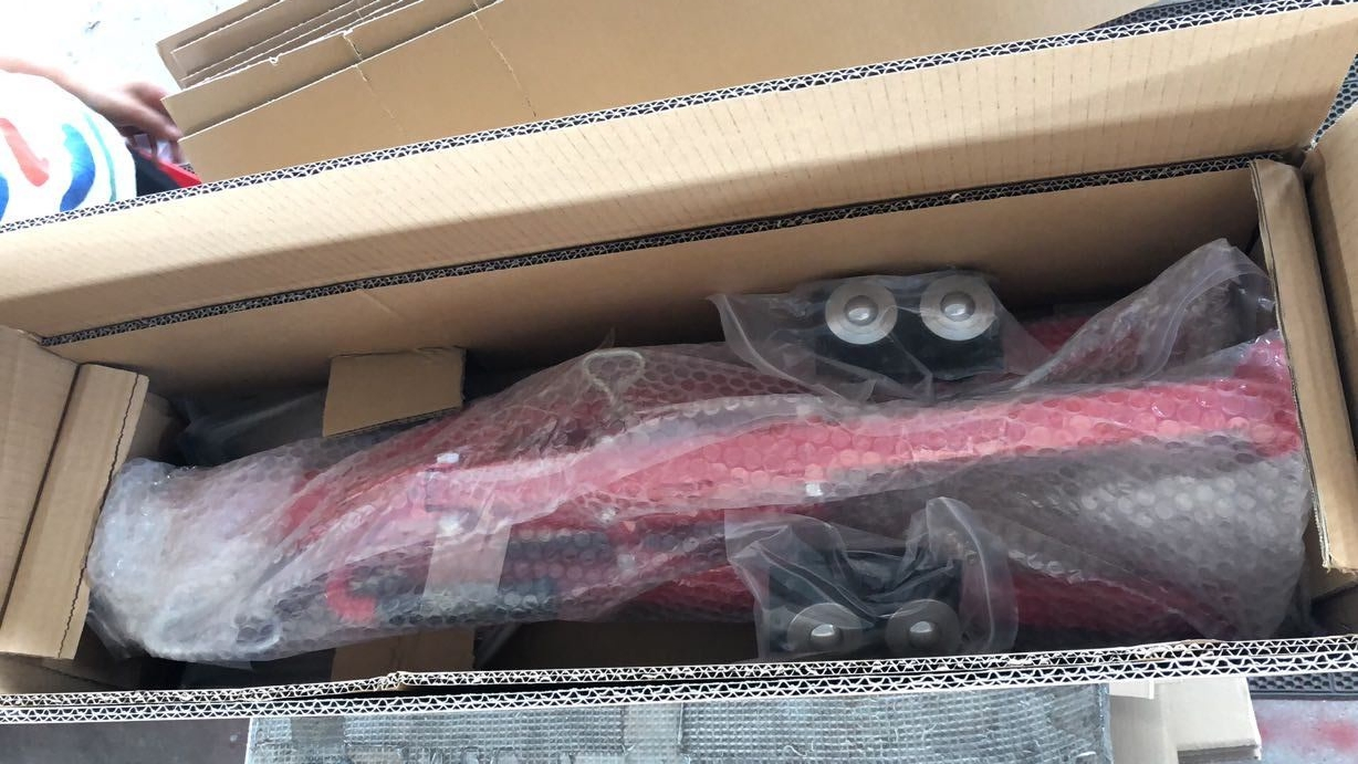 Customized Color Folding V Head Pipe Support Bracket with Single Transfer Ball