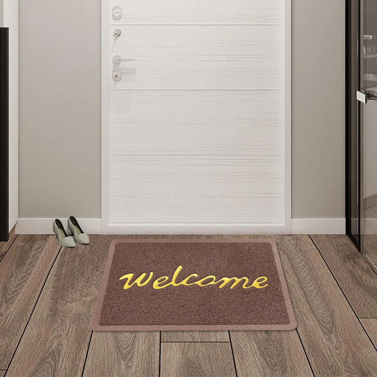 PVC Non-Slip Dirt-Resistant Door Mat Outdoor Welcome Mats for Indoor Outdoor