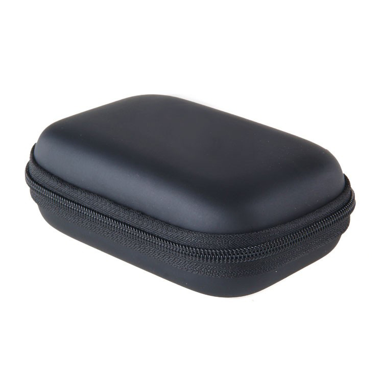 Black Waterproof Portable Hard Shell Travel Protective Erphone Bluetooth USB Cable Portable Waterproof EVA Storage Hard Case