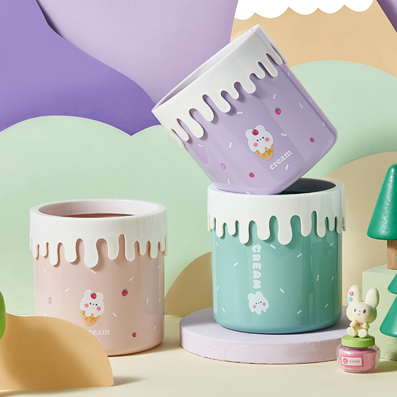 Cute Mini Desktop Trash Can Small & Adorable for Home Use