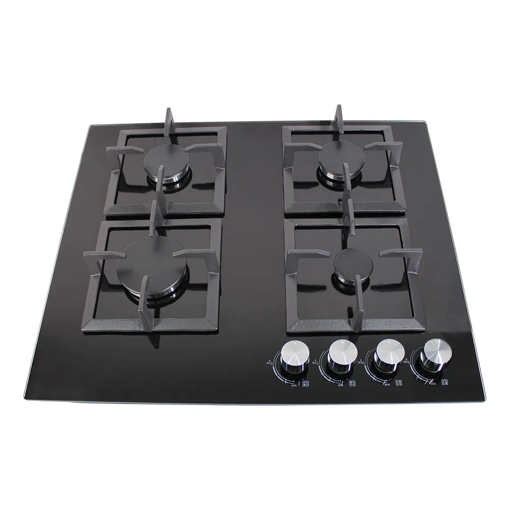 High Power 4 Burners Tempered Glass Gas Cooker for Modern Kitchens Gas Stove