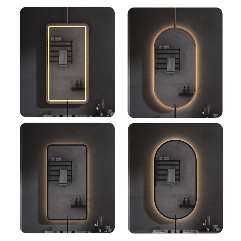 Arched Smart Mirror Bathroom Anti Fog Mirror Wall Mounted Bluetooth LED Backlit Vanity Smart Mirror with Light