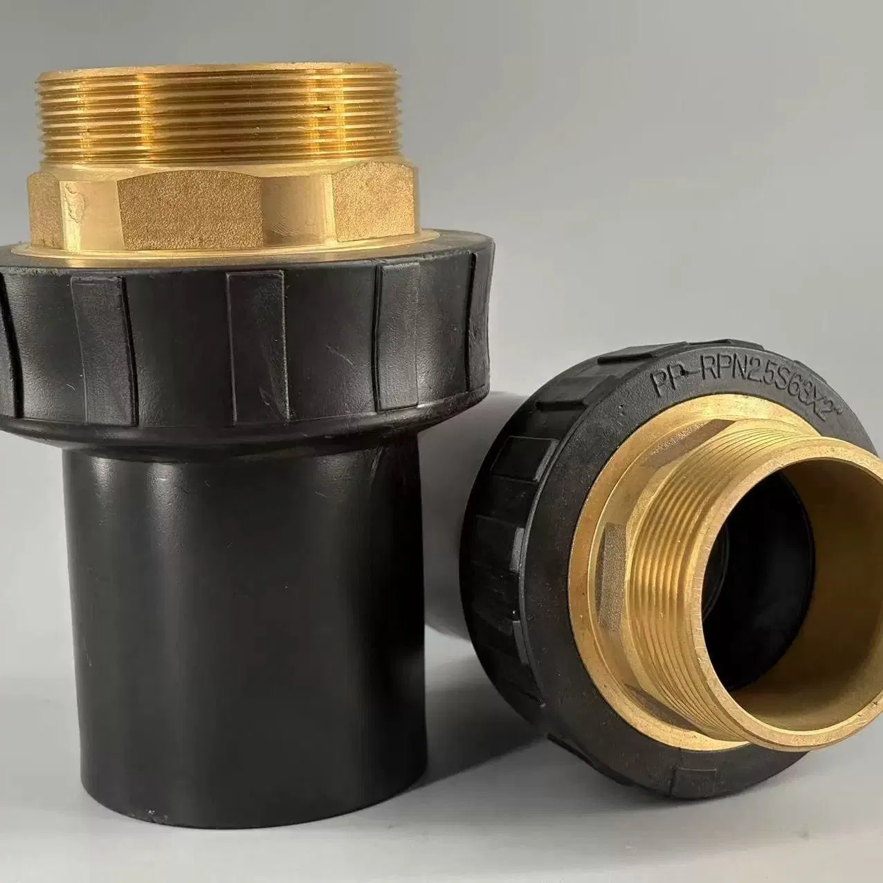 Brass Double Pipe Elbow Coupling Union Sanitary Fitting for Gas Station