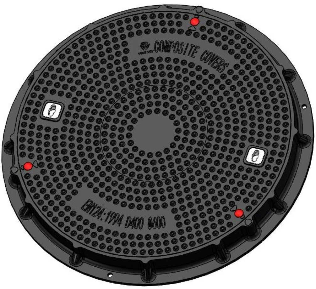 High Quality SMC Composite Manhole FRP GRP Fiberglass Waterproof Telecom Round Manhole Cover and Frame Resin Watertight Manhole Cover Manufacturer and Supplier