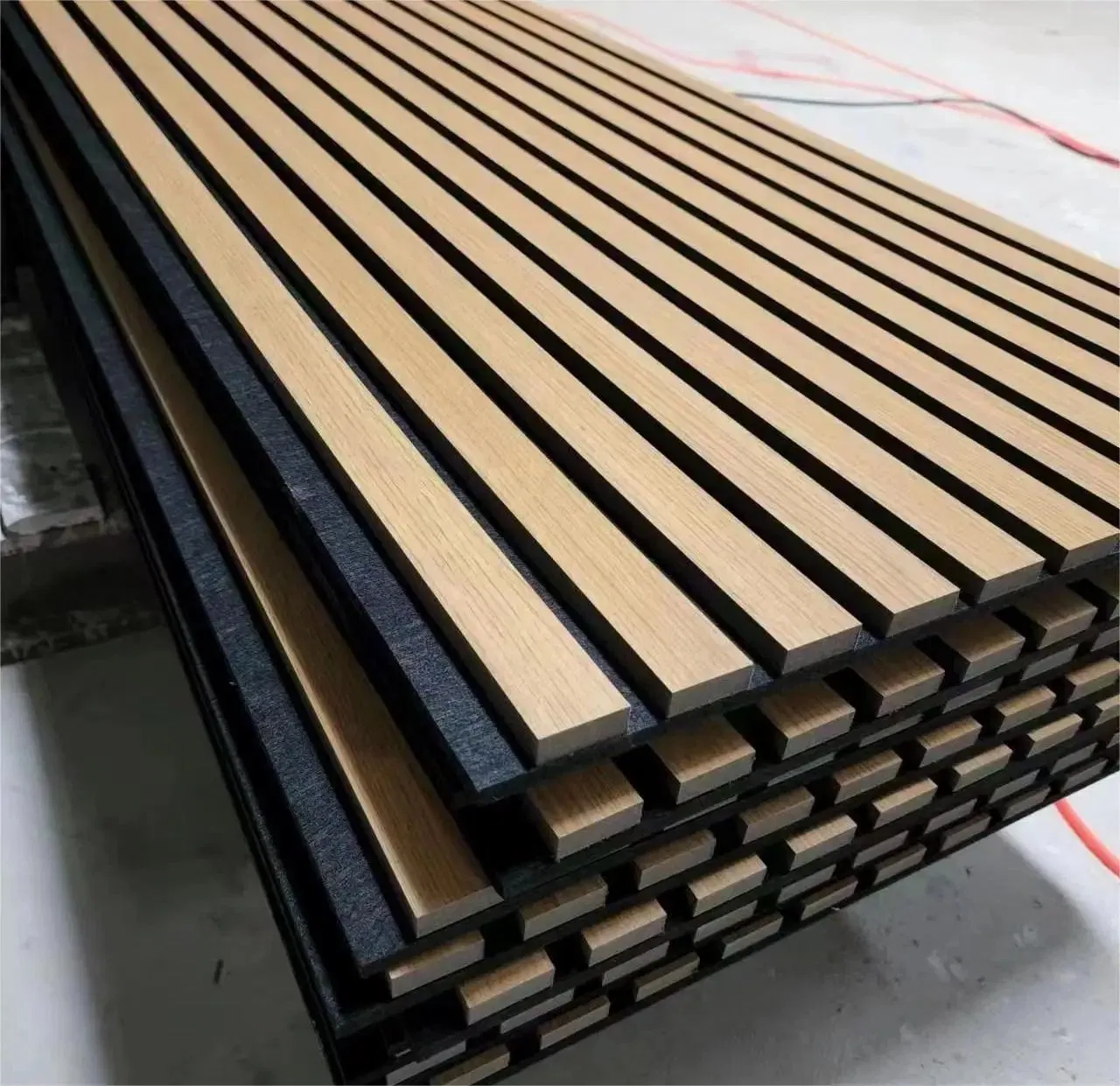 Natural Wood Veneer Acoustic Panels Design Wood Slat Wall Akupanels Acoustic Panel