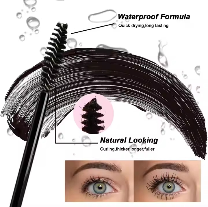 Create Your Own Brand Custom Logo Cruelty Free Makeup Wholesale Keratin Vegan Oil Free 4D Long Lash Fiber Mascara Private Label