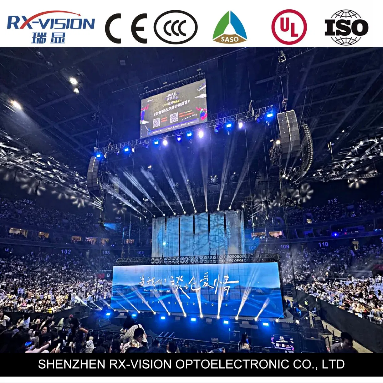 Rental Indoor P2.97 500*1000 LED Video Wall for Stage Rental LED Dispay Screen