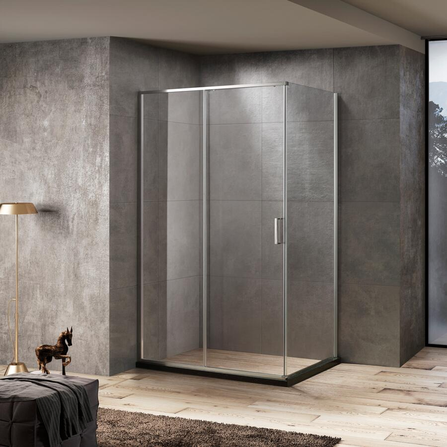 Sliding Shower Cabin Size Customized Shower Box 6mm Tempered Glass Door