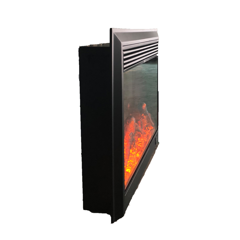 29 Inch 1500W Black Wall Mounted Heated Electric Fireplace (EMP-002)
