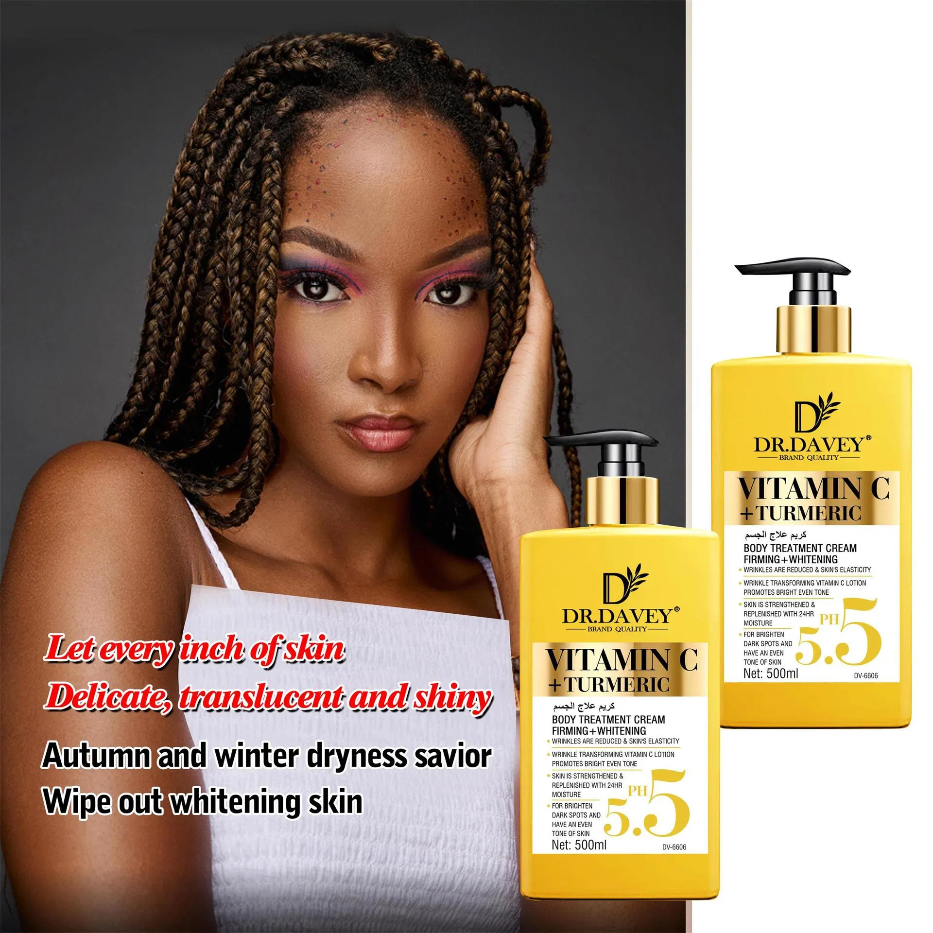 Dr. Davey Vitamin C + Turmeric Body Cream - Firming & Whitening