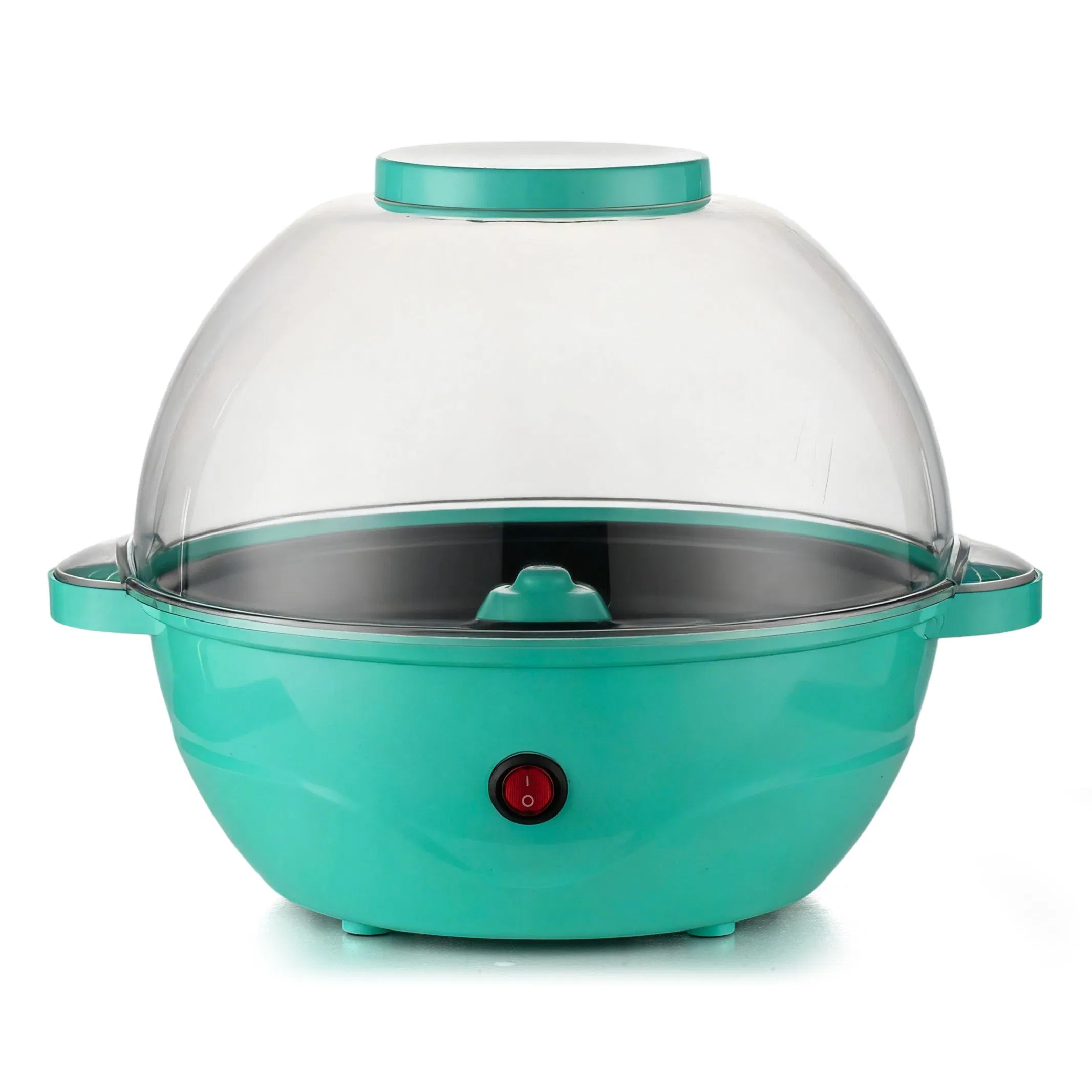 4.5qt Stirring Electric Popcorn Maker with Lid for Serving Bowl & Convenient Storage, 18 Cups, Aqua