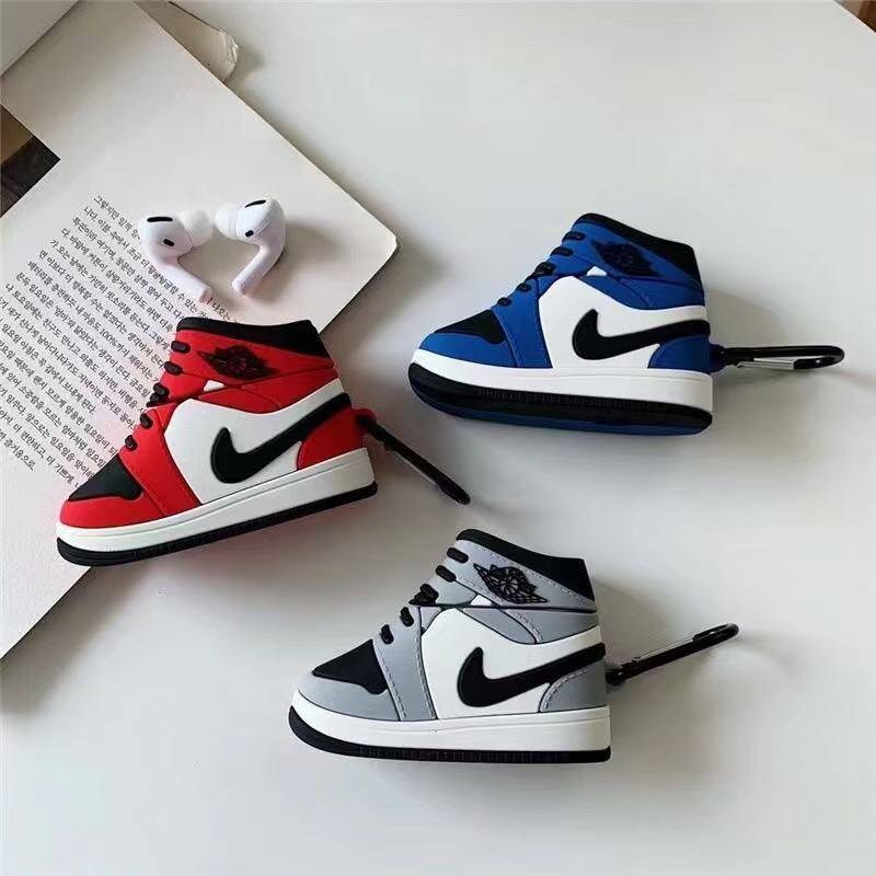 3D Fashion Brand Sneaker Designer Shockproof with Hook Protective Case for Airpods 2 for Airpod 1 2 PRO 2 3