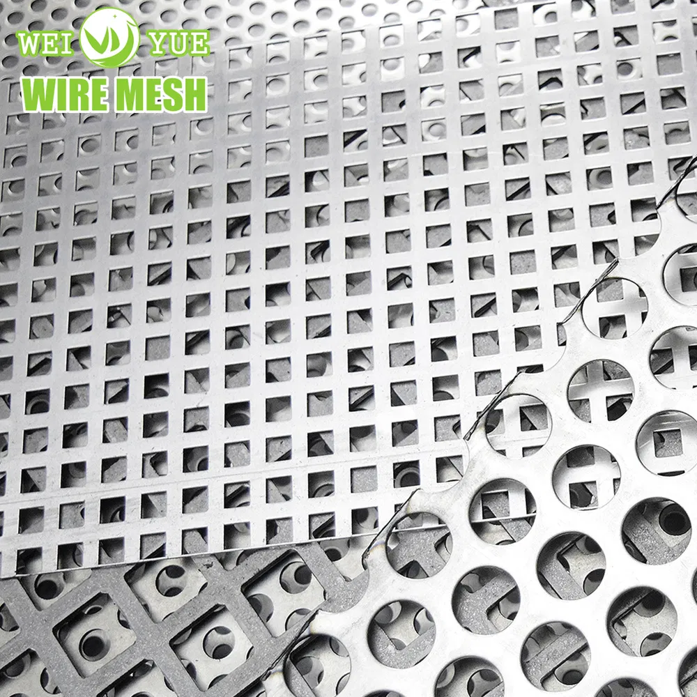 0.5-5mm Hot Rolled Steel Perforated Metal Mesh Screen with Square Hole