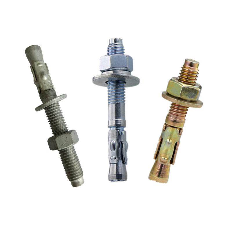 Wedge Anchor Throughbolt Expansion Concrete Fastener Carbon Mild Steel Stainless Full Threaded Bolt Nut Yzp