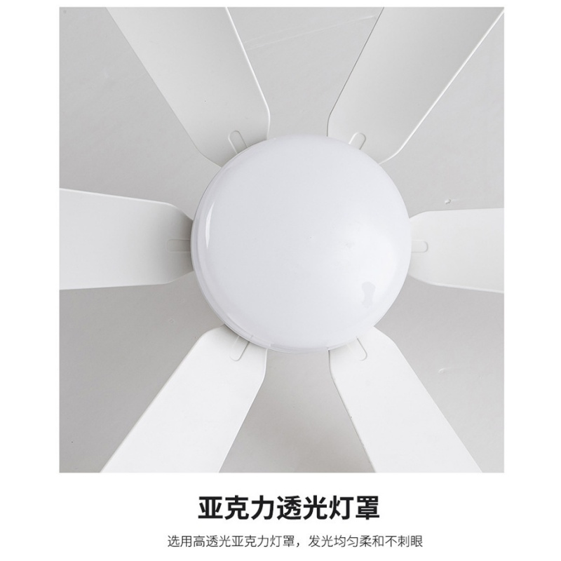 Decorative Ceiling Fan with LED Remote Control Suitable for Bedroom Living Room