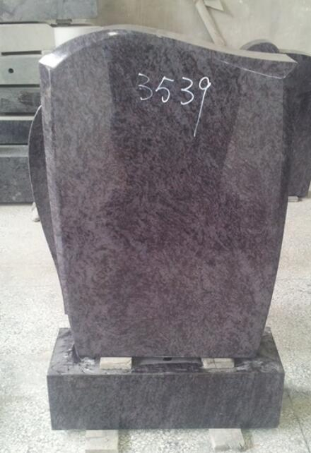 Natural Stone Bahama/Indian blue Granite Tombstone for Memorial/Dead/cemetery/graveyard