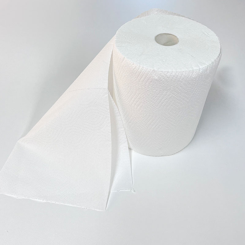 High Quality Natural Disposable Embossed Strong Water Oil Absorption Wood Pulp Kitchen Towel Paper Roll