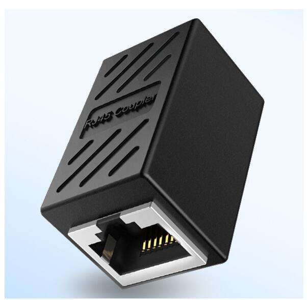 RJ45 Connector Female to Female Cat7/6 Ethernet Adapter Gigabit Interface Network Extender Convertor for Extension Cable