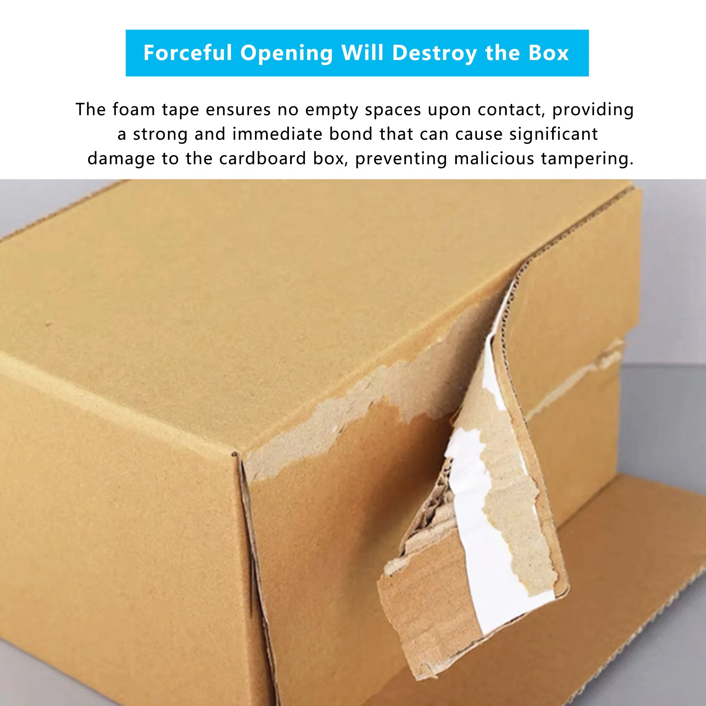Environmental Wave Edge Retention High Temperature Hot Selling Bag Sealing Sided for Shipping Box Zipper Foam Double Side Tape