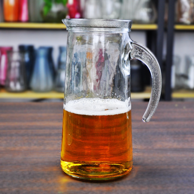1000 Ml Clear Glass Beer Pot for Hotel