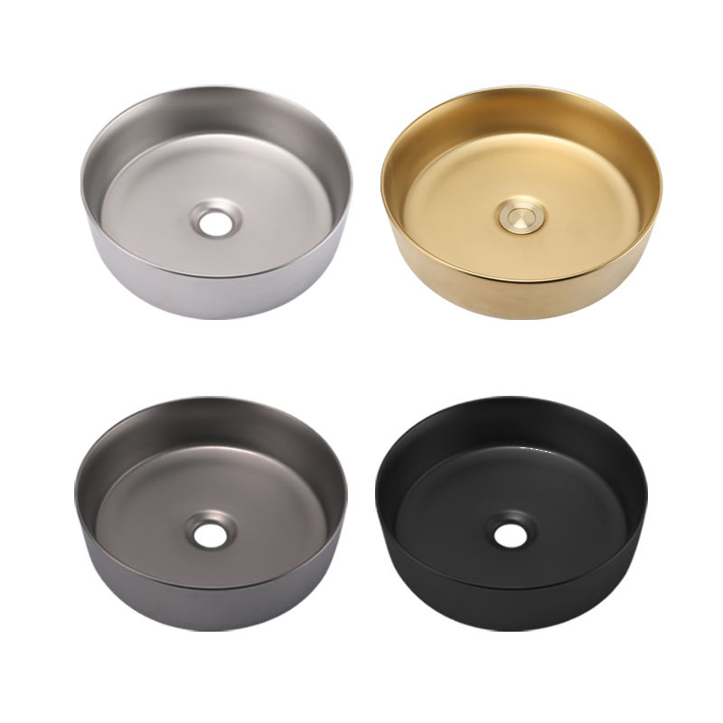 Factory Direct Price Staniless Steel Metal Bathroom Basin Sink Sanitary Ware