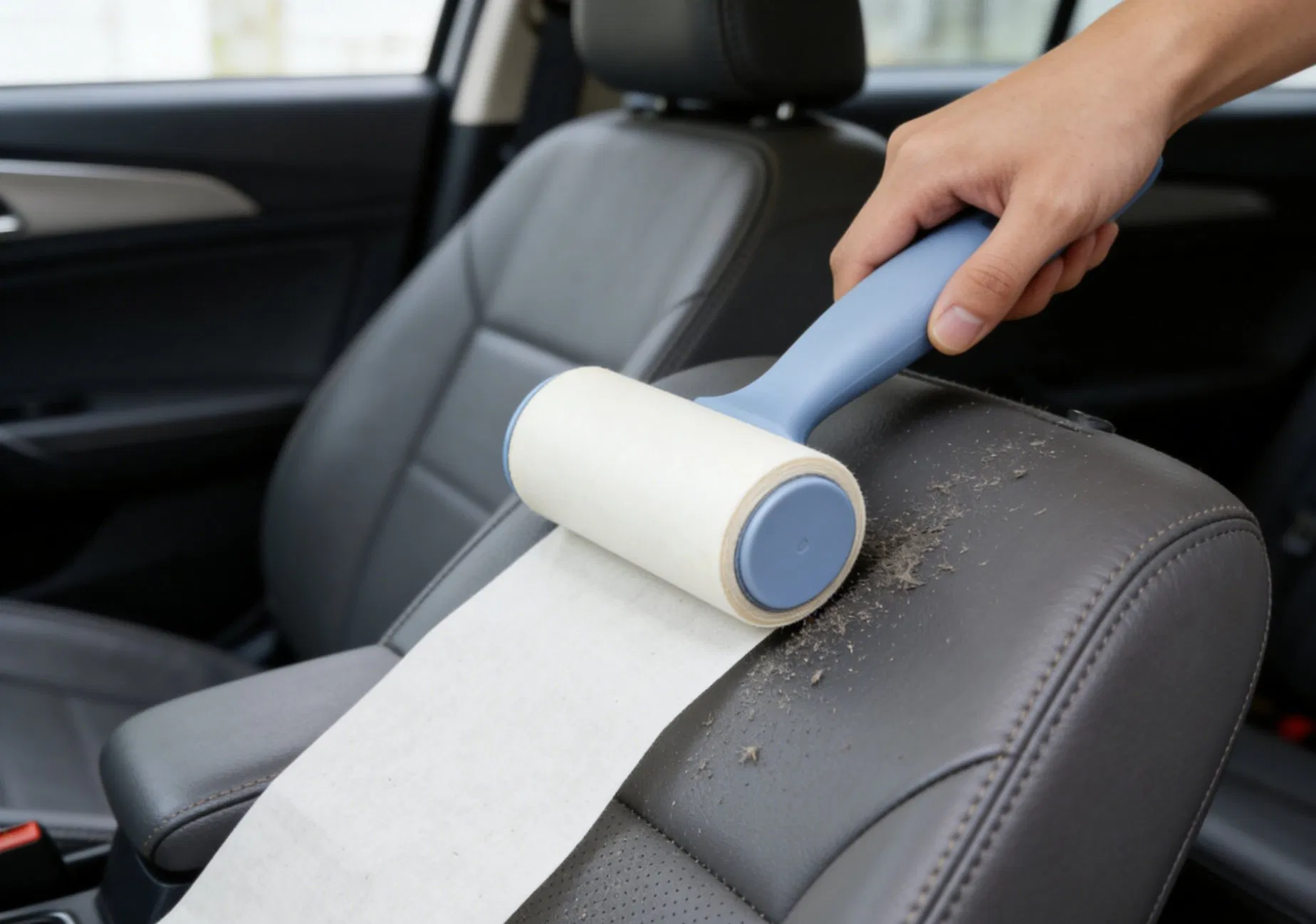 Lint Roller for Pet Hair Extra Sticky Reusable Handle with Adhesive Refills for Clothes, Furniture, Carpet, Couch and Car Interior