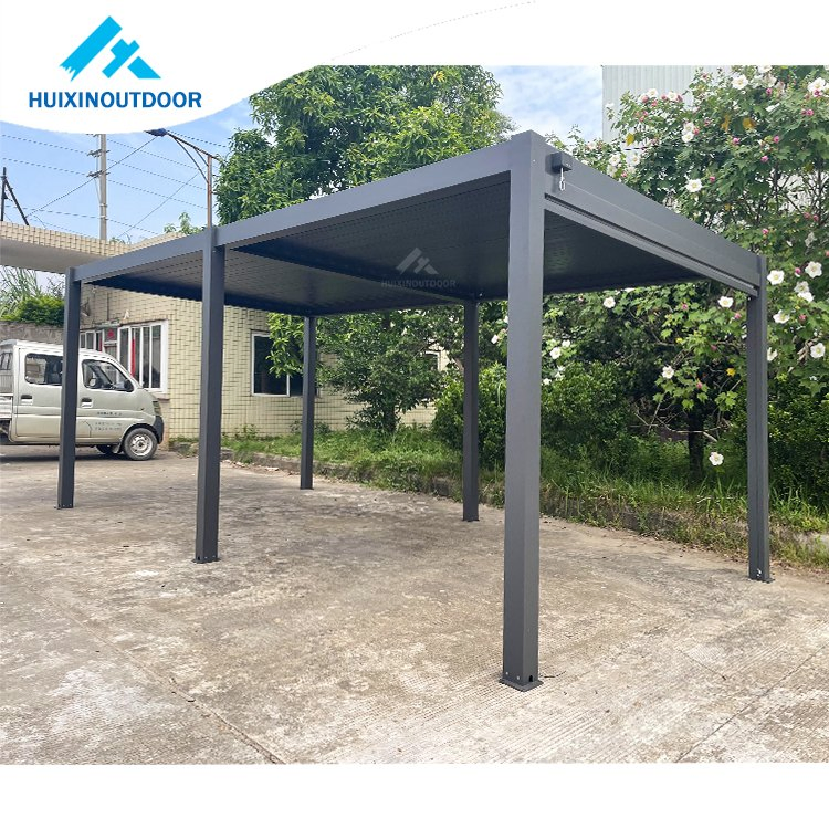 Automatic Louver Swimming Pool Roof Waterproof Pergola Quality Aluminium Automatic Roof Louvers Pergola System
