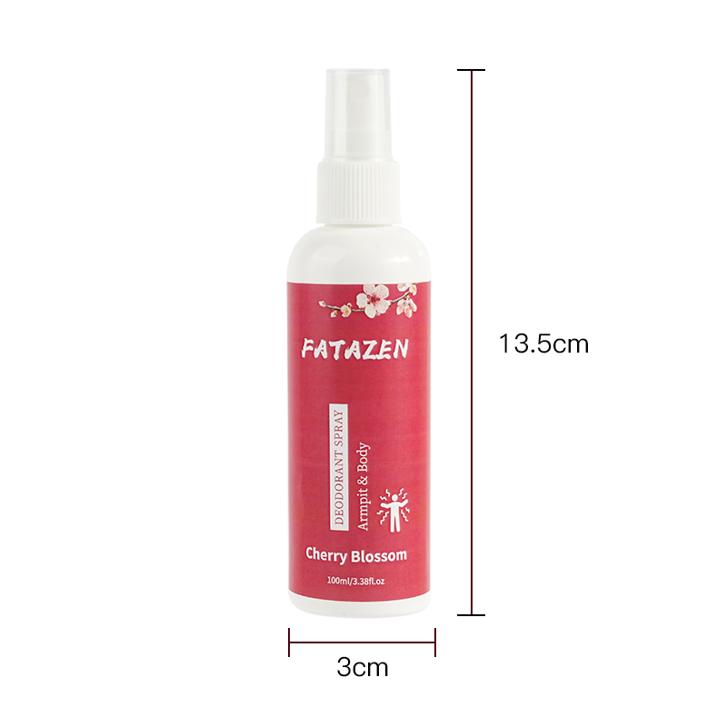 Running Sports Deodorant Fuxing Natural Fragrance Cherry Blossom Antiperspirant Refreshing Body Spray