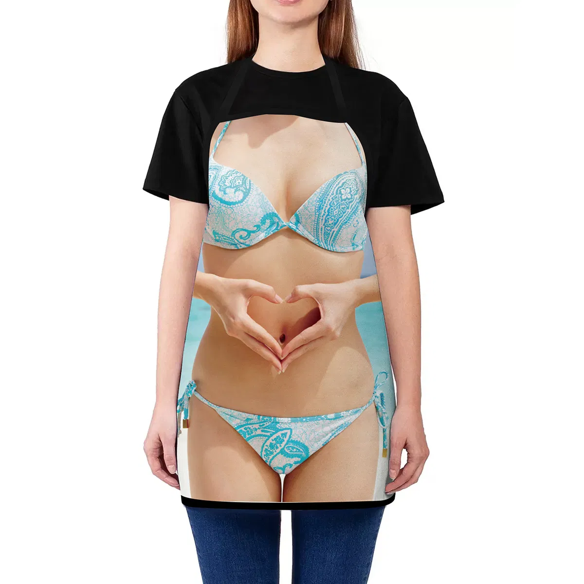 Printed Entertainment Charm Adult Waterproof Festival Apron Prank Sexy Outdoor Apron