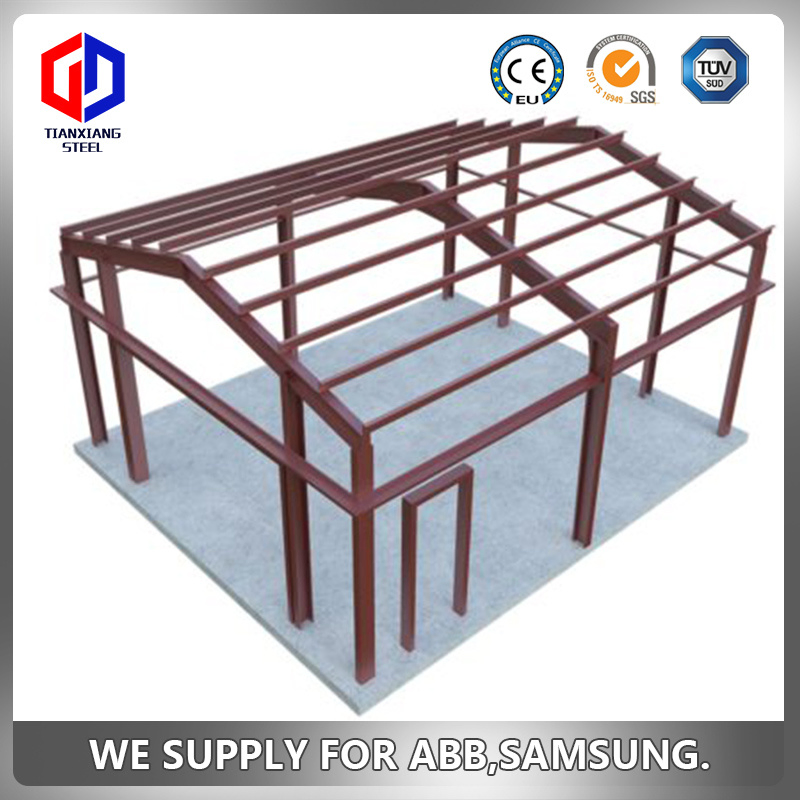 Prefabricated Fabricated Pre-Engineered Steel Frame Structure Building Workshop Warehouse Garage Apartment Prefabricated House