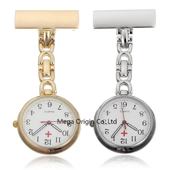 New Quartz Nurses Fob Watch Gold / Silver Color with Best Quality Japanese Movement