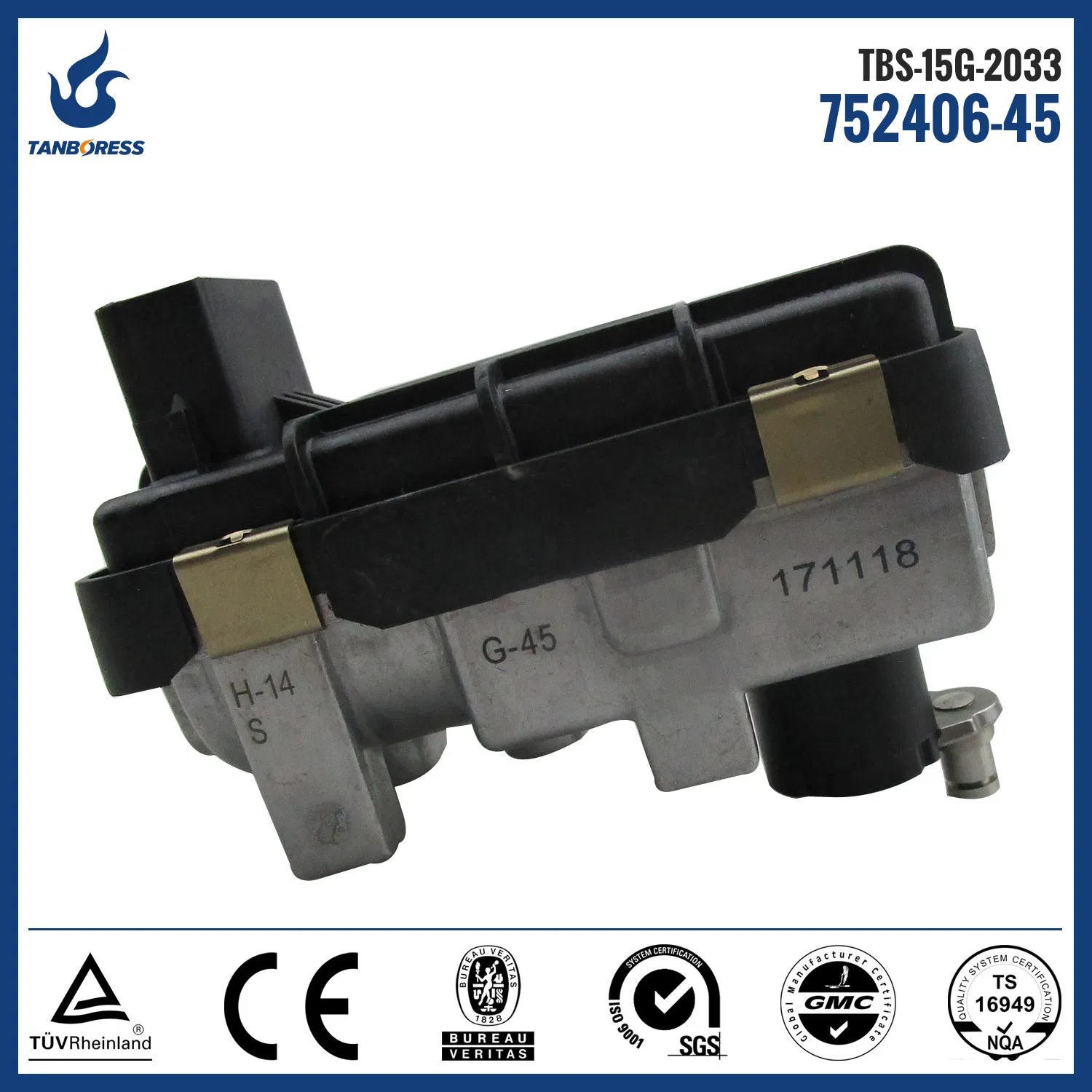 Электрический актуатор турбины Turbo parts 6NW009206-14