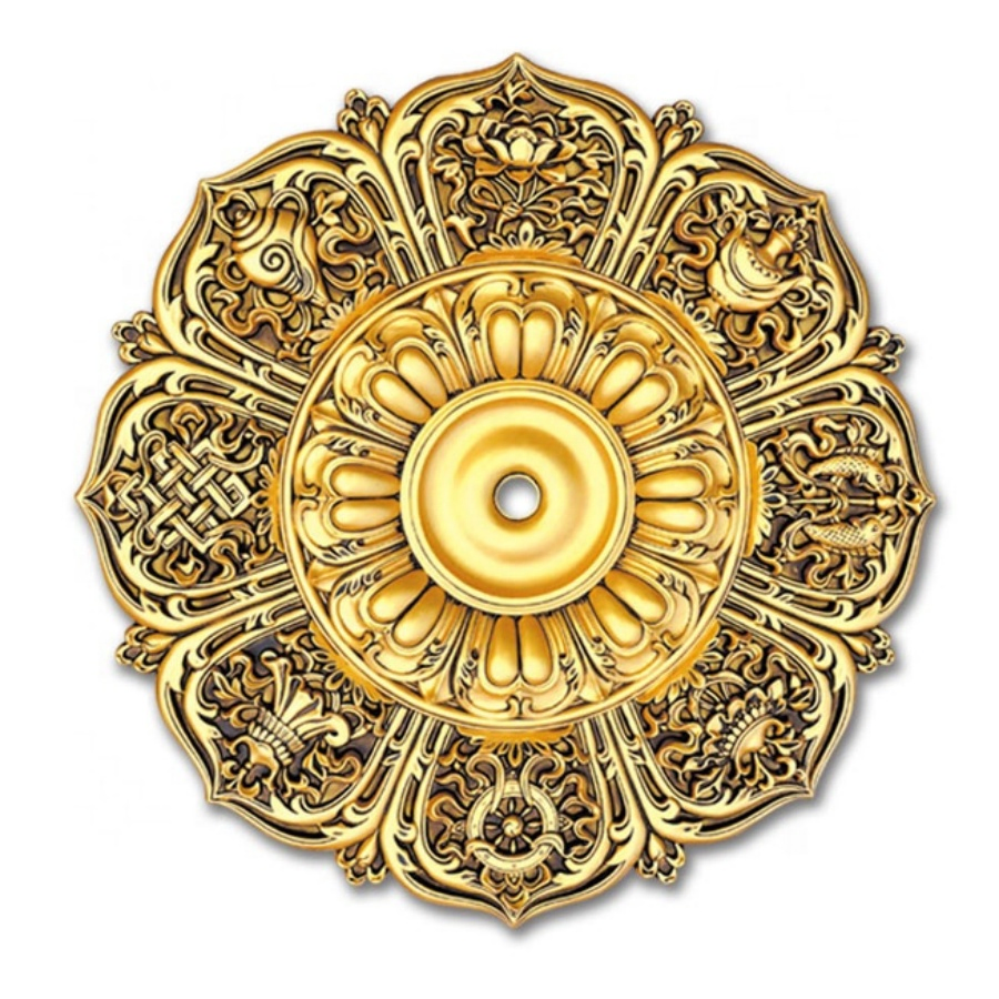Banruo Antique Gold Ceiling Medallions for Chandelier