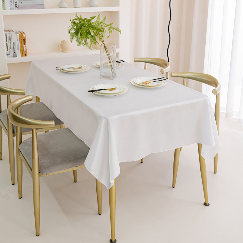 Polyester Tablecloth, Waterproof and Oil-Proof Kitchen Tablecloth, No-Wash Multi-Purpose Tablecloth