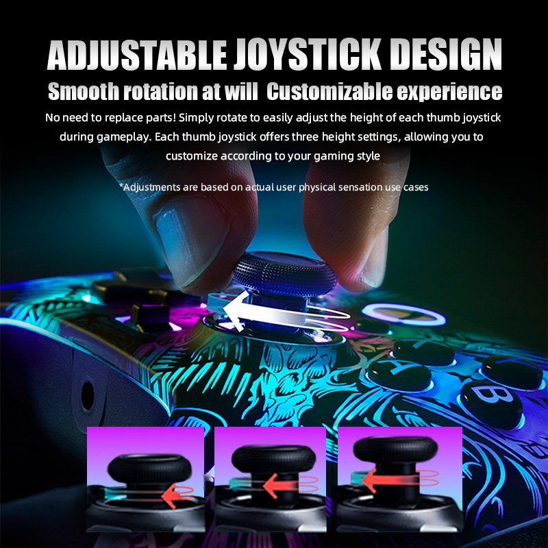 Hot Selling Wireless Bt Game Controller with RGB Compatible with X-Box Series X|S PC