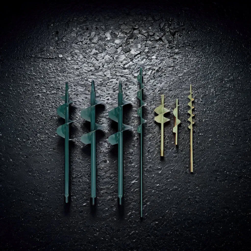 Compact Post Hole Digger with Screw Handle for Gardens