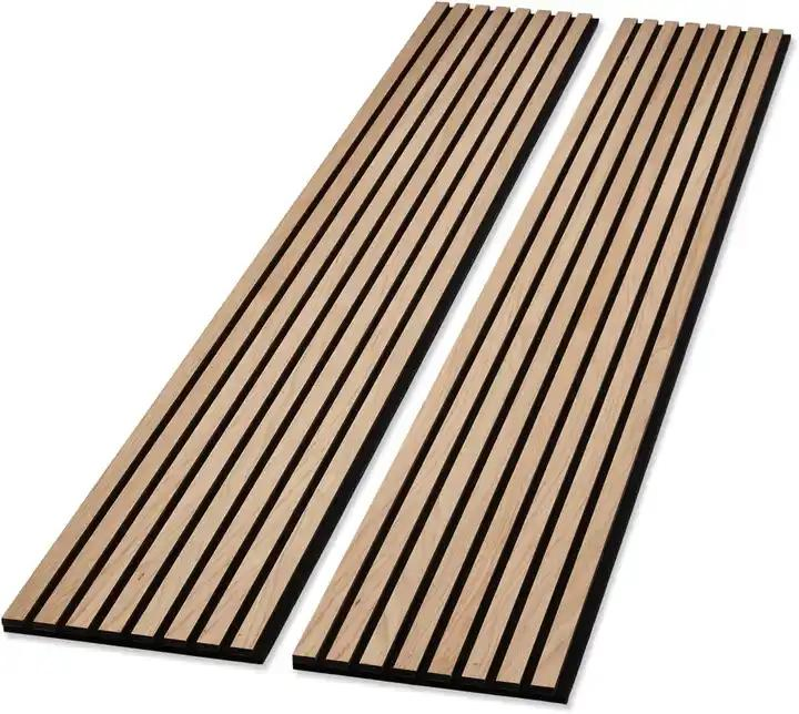 Custom Akupanel Wooden Slat Acoustic Sound Proof Panels Slated Wood Acoustic Panel