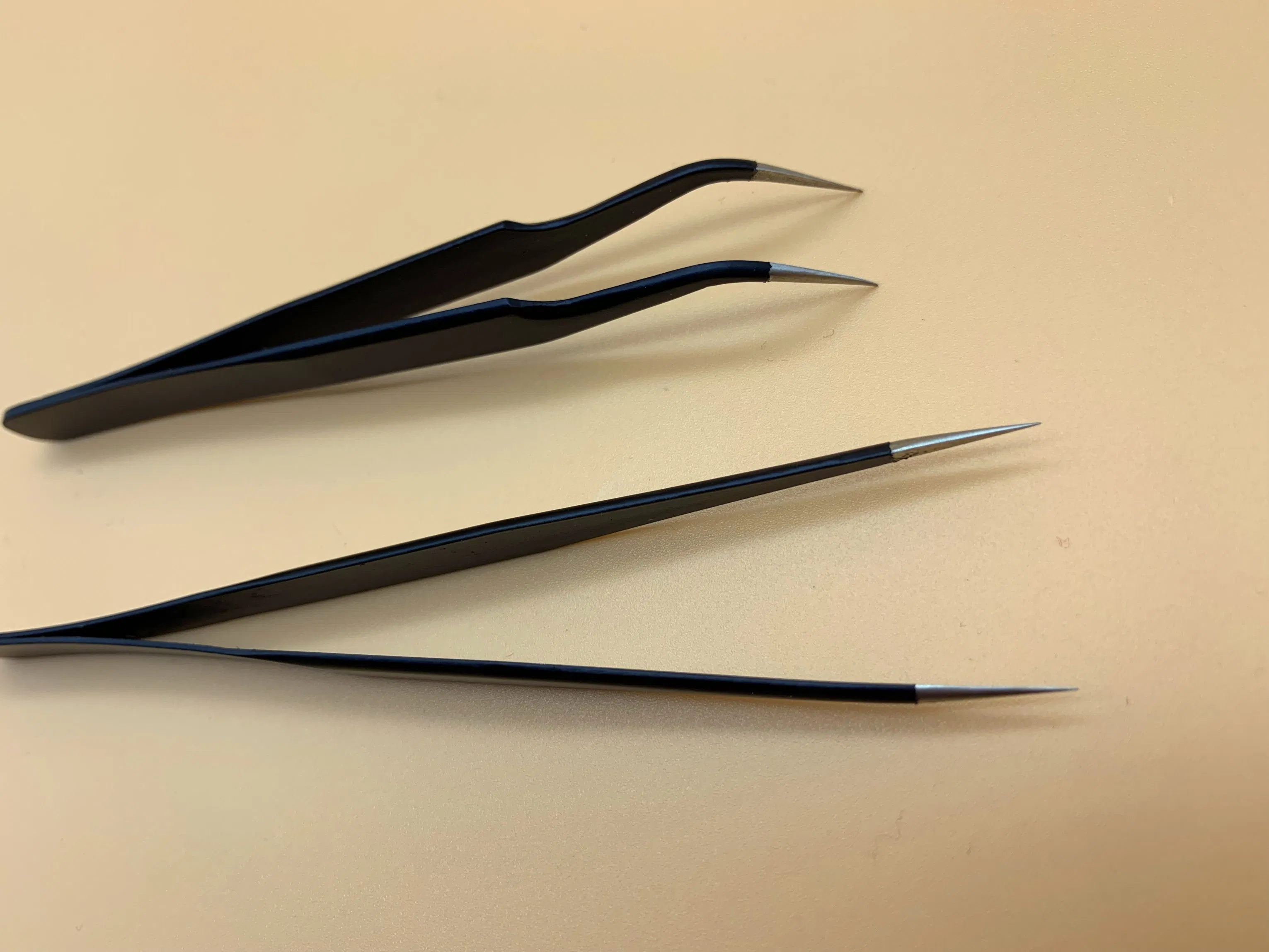 Custom Logo Eyelash Tweezers Beauty Supplies Accessories Tools Private Label Tweezers Eyelash Extension Tweezers for Cosmetics