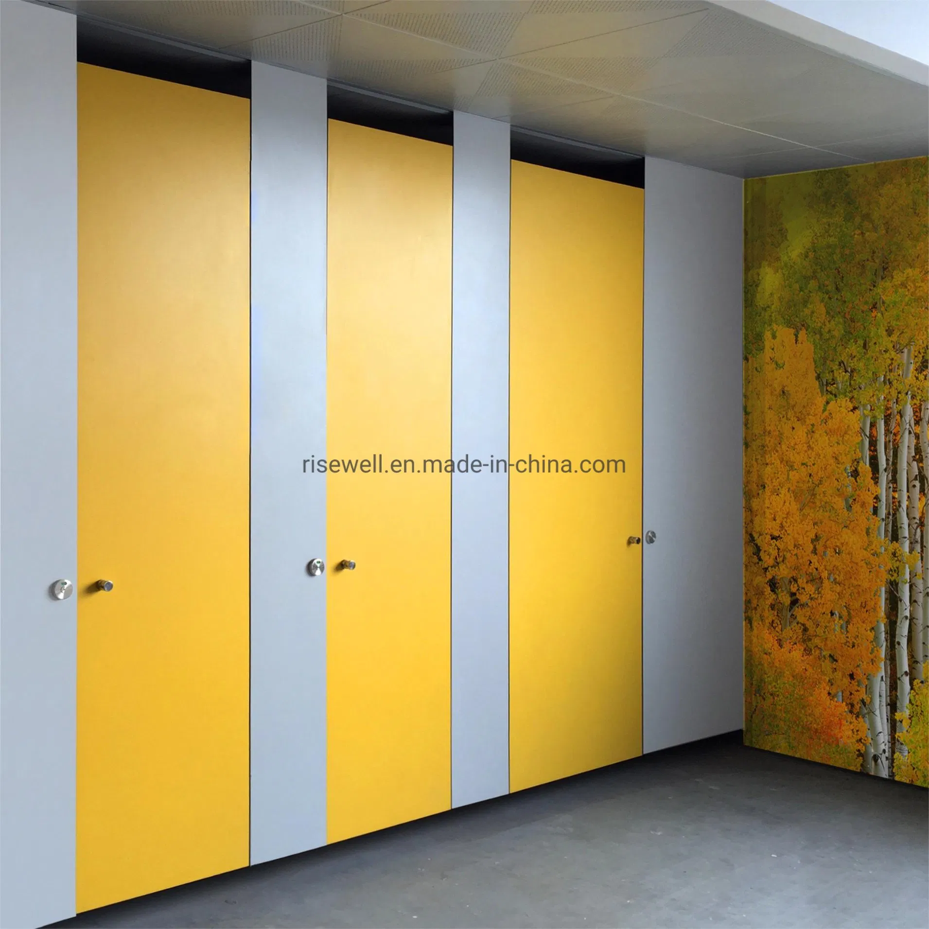 High Quality Curved Design Wavy Cabin Toilet Cubicle Partition