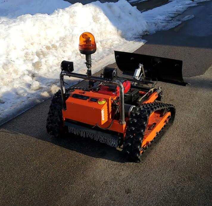 Agriculture Wheel Small Cordless Mini Smart Self Automatic Gasoline Remote Control Big Robot Remote Lawn Mower with Crawler Tracks