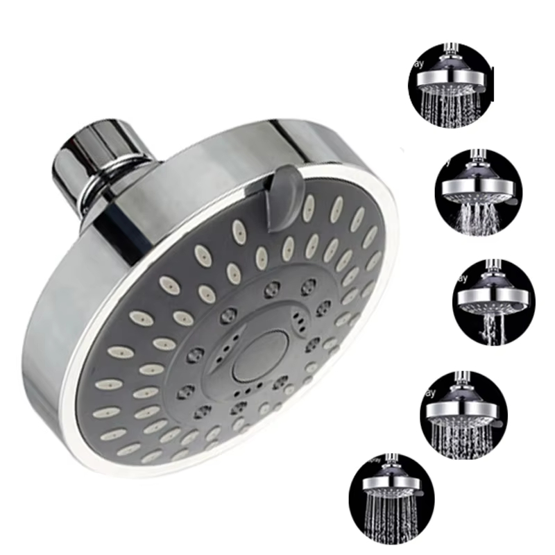 Bathroom Rainfall High Pressure Shower Head Simple ABS Plastic Filter Shower Head