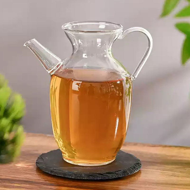 Retro Imitating Song Dynasty Teapot Green Tea Kettle Faieness Cup Glass Pot