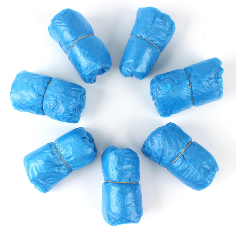Wholesale Cheap Disposable PE Plastic Shoe Cover Waterproof and Durable with Elastic