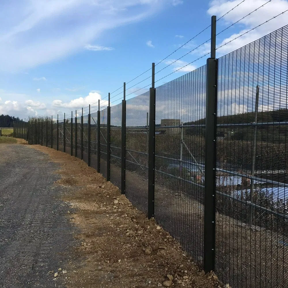 High Security 358 Anti-Climb Fence for Prisons and Industrial Airports Perimeter Trellis & Gates Product Category 358 Fence High Security Fences Mesh Wire Fence