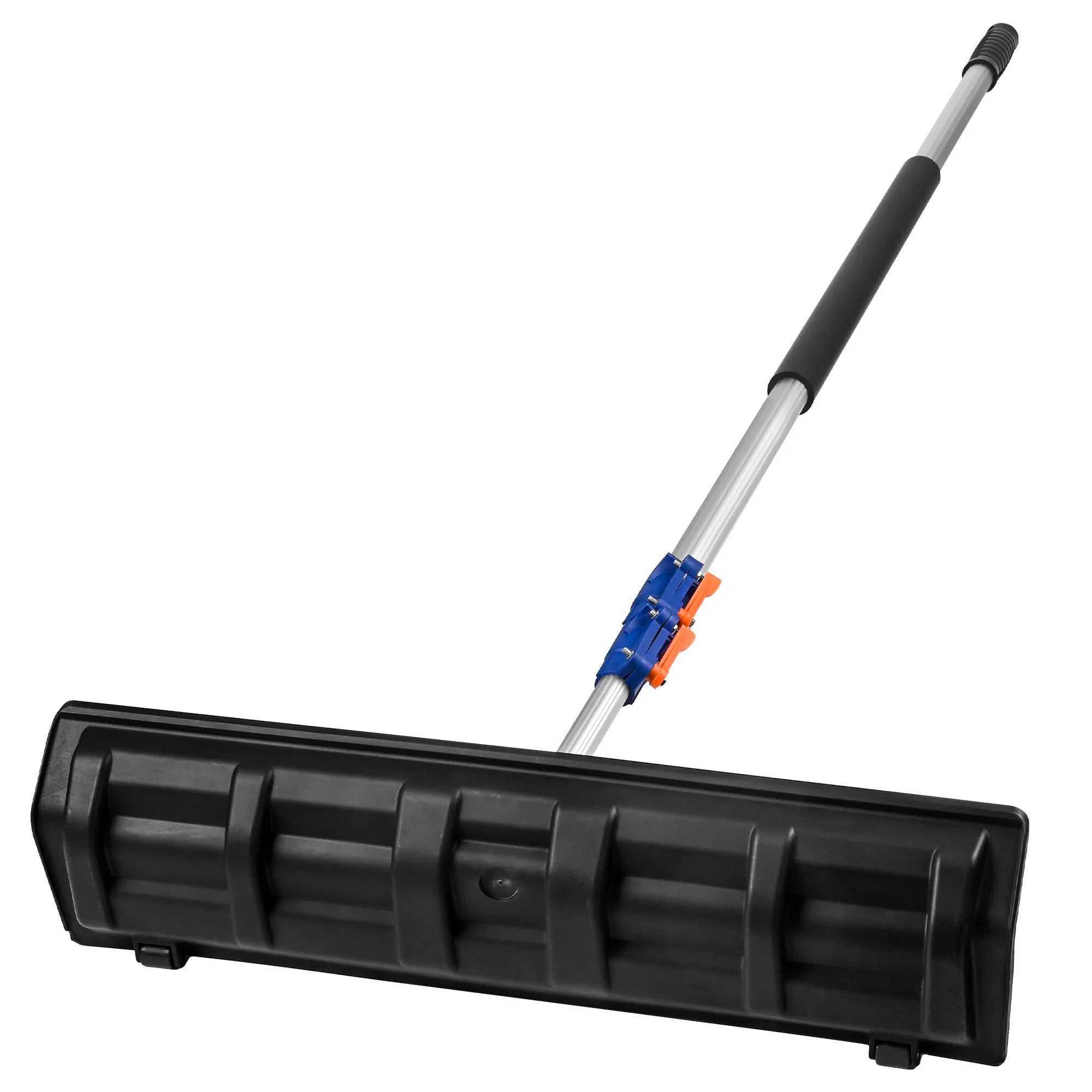 24 Inch Wide Roof Snow Scraper Built-in Wheels with Telescopic Aluminum Pole